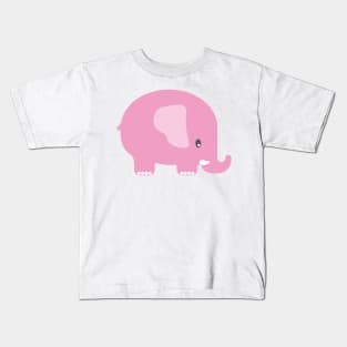 Pink Elephant Kids T-Shirt